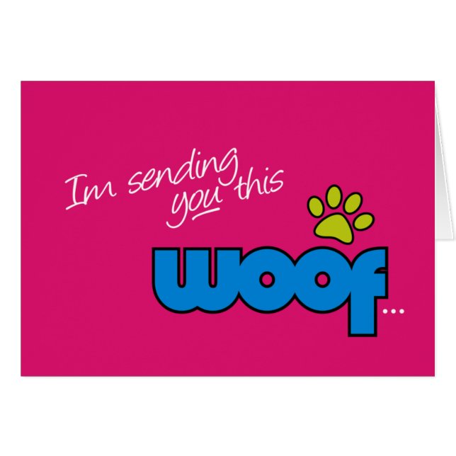 Carte de Woof de berger allemand (Devant horizontal)
