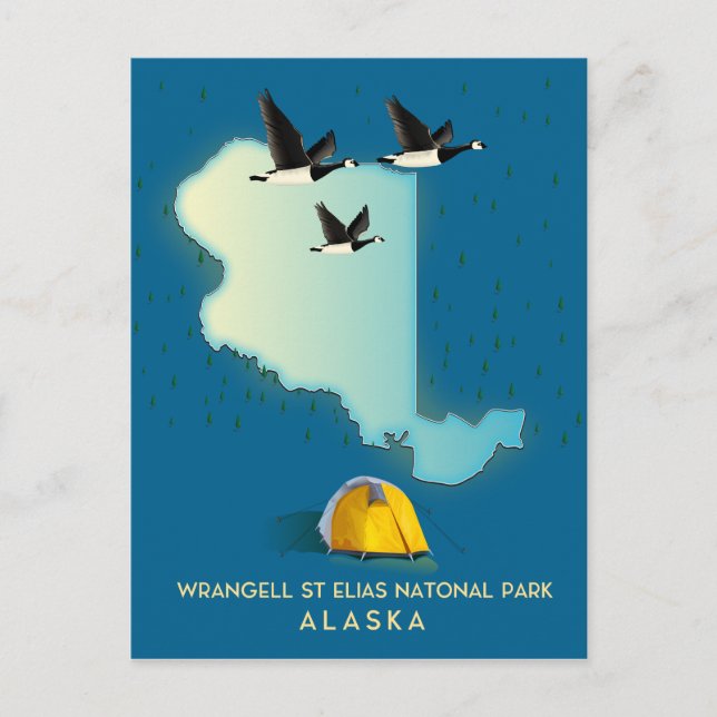 carte de wrangell st elias Alaska (Devant)