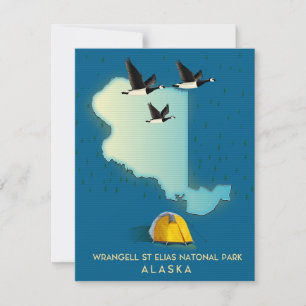 carte de Wrangell St Elias Alaska