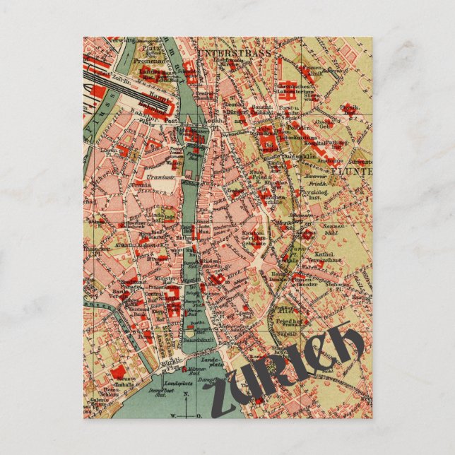 Carte de Zurich (Devant)