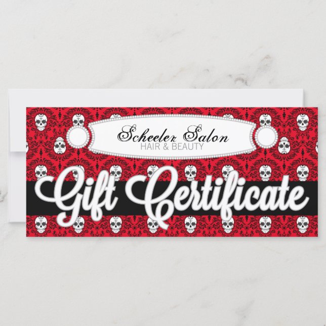 Carte Dead Damask - Certificat cadeau personnalisé (Devant)