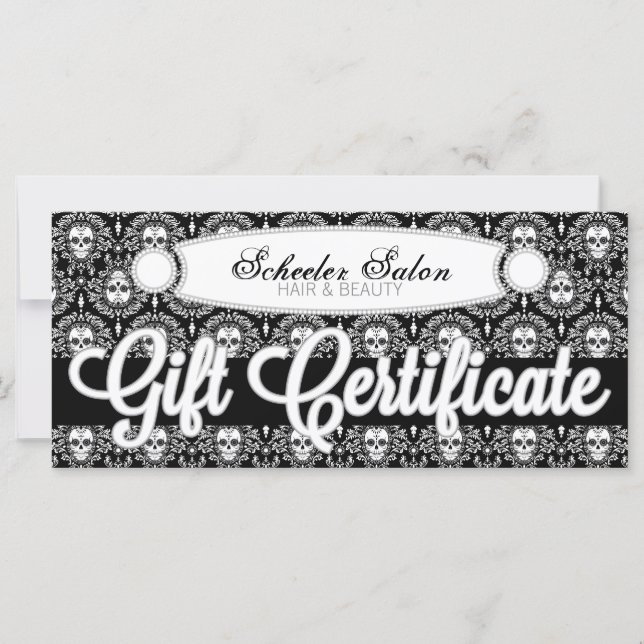 Carte Dead Damask - Certificat cadeau personnalisé (Devant)