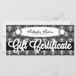 Carte Dead Damask - Certificat cadeau personnalisé
