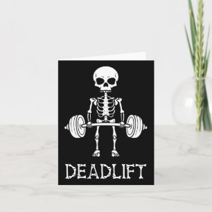 Carte Deadlift Skeleton Gym Poids Lifing Fitne