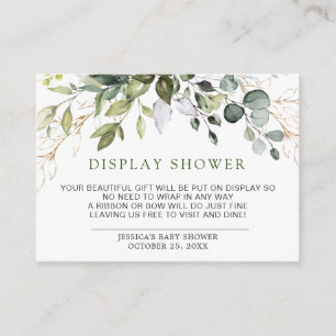 Carte d'eau Eucalyptus Green Display