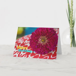 Carte "Debbie" Joyeux anniversaire Magenta