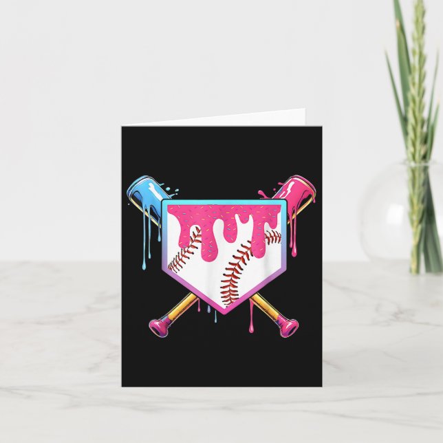 Carte Débit De Baseball Pour Garçons Ice Cream Drip Jeun (Devant)
