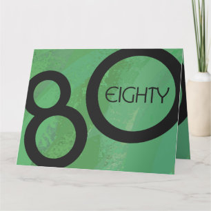Carte Décennie verte 80e anniversaire