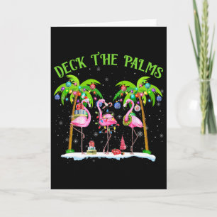Carte Deck Le Flamant rose Palms Lumières Tropicales De