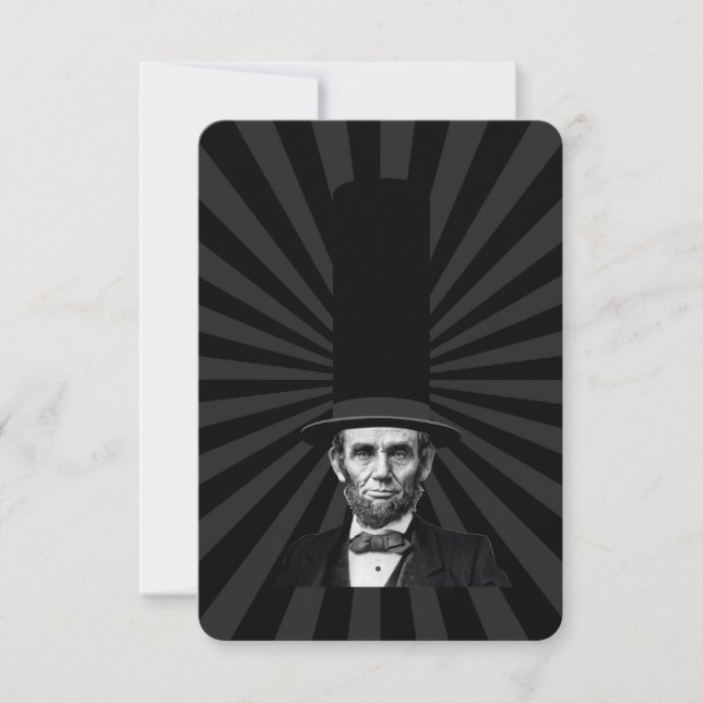 Carte Déclaration de mode présidentielle Abraham Lincoln (Devant)