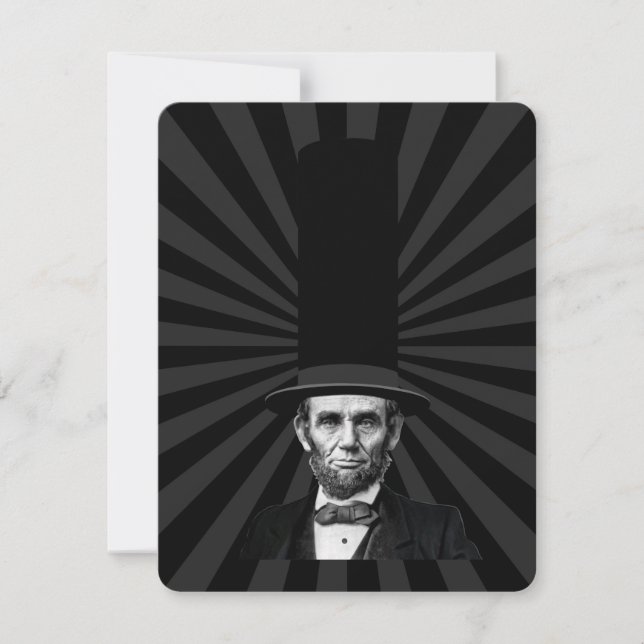 Carte Déclaration de mode présidentielle Abraham Lincoln (Devant)