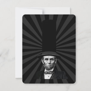 Carte Déclaration de mode présidentielle Abraham Lincoln