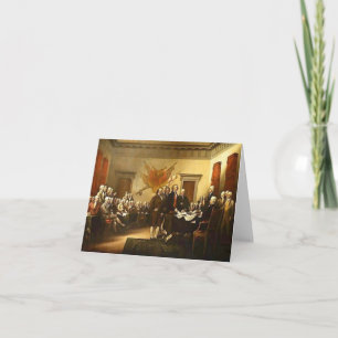 Carte Déclaration d'indépendance par Trumbull Historical