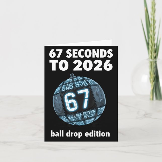 Carte Décompte de la chute de la boule du Nouvel An Drôl (Devant)