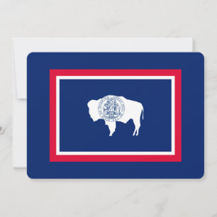 Carte Décor design du drapeau d'état du Wyoming
