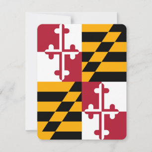Carte Décor du drapeau de l'État du Maryland