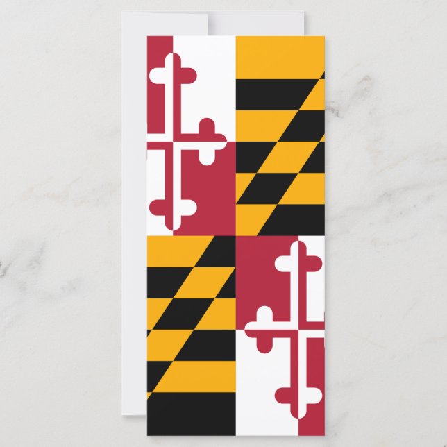 Carte Décor du drapeau de l'État du Maryland (Devant)