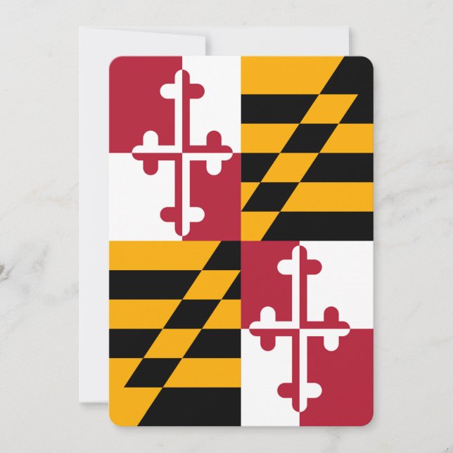 Carte Décor du drapeau de l'État du Maryland (Devant)