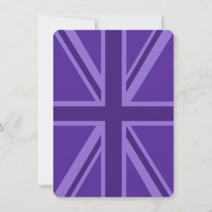 Carte Décor Union Jack Accent Violet