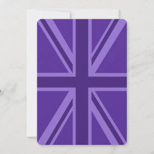 Carte Décor Union Jack Accent Violet