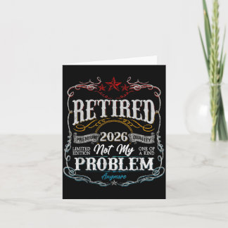 Carte Décoration 2026 Retraité Pas Problème Hommes Papa