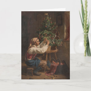 Carte Décoration de la peinture Vintage de l'arbre de No