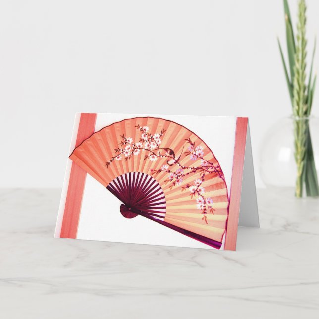 Carte Décoration du ventilateur japonais (Devant)