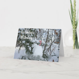 Carte Décoration sucre de canne-Décembre Anniversaire