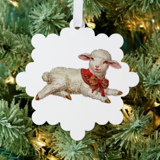 Carte Décorative agneau de Noël