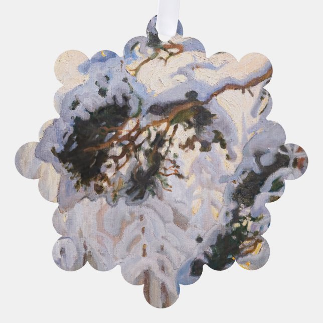 Carte Décorative Akseli Gallen-Kallela - Forêt en hiver (Recto)