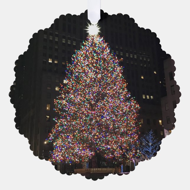 Carte Décorative Arbre de Noël du Rockefeller Center de New York (Recto)