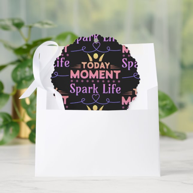 Carte Décorative Aujourd'hui Moment, la vie étincelante (Enveloppe)