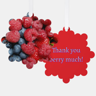 Carte Décorative Berry Bonanza Merci beaucoup