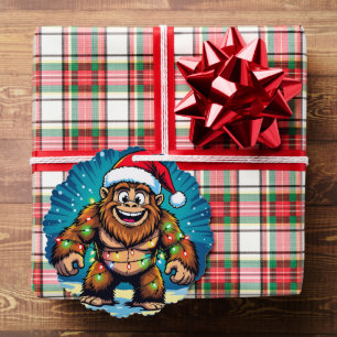 Carte Décorative Bigfoot Sasquatch Noël drôle