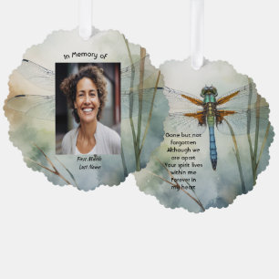 Carte Décorative Cadeau de photo commémoratif Dragonfly personnalis