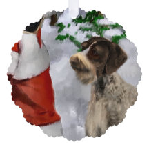 Cadeaux de Noël À poils durs Pointeur allemand