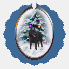 Carte Décorative Cadeaux de Noël Schipperke