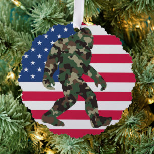 Carte Décorative Camo Bigfoot Sasquatch