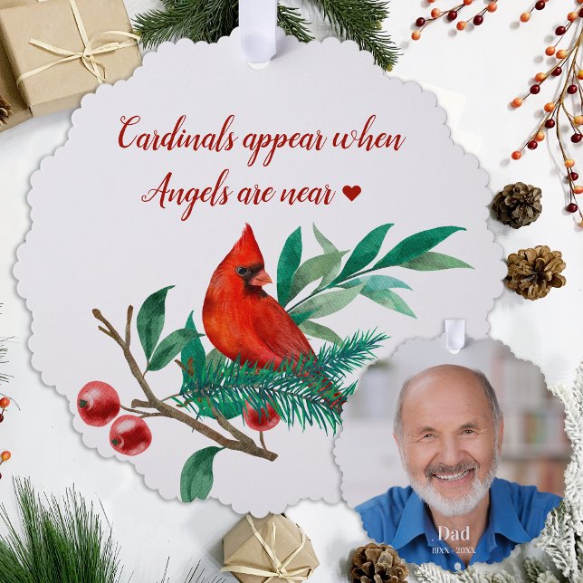 Carte Décorative Cardinal Angels Souvenir Photo personnalisée (Créateur téléchargé)
