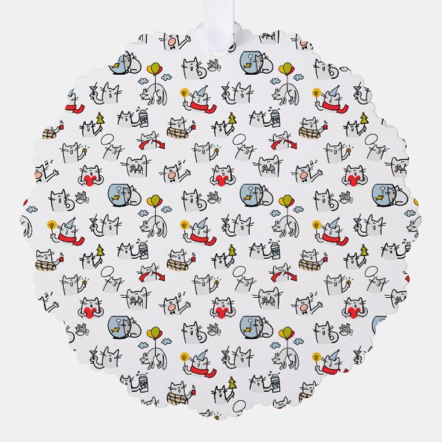Carte Décorative Chats amusants, lait et magie. (Recto)