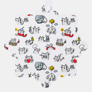 Carte Décorative Chats amusants, lait et magie.