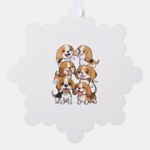 Carte Décorative chien beagle joyeux