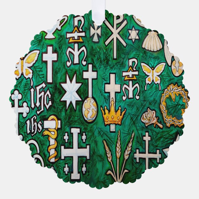 Carte Décorative Chrismons (Recto)