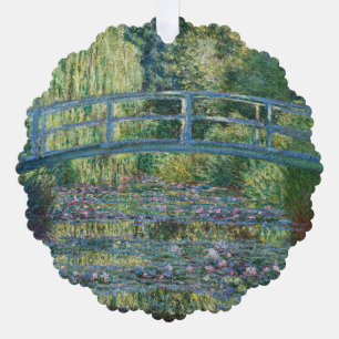 Carte Décorative Claude Monet - Eau Lily étang, Harmonie verte