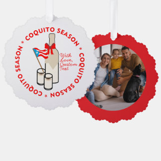 Carte Décorative Coquito Season Custom Photo Text