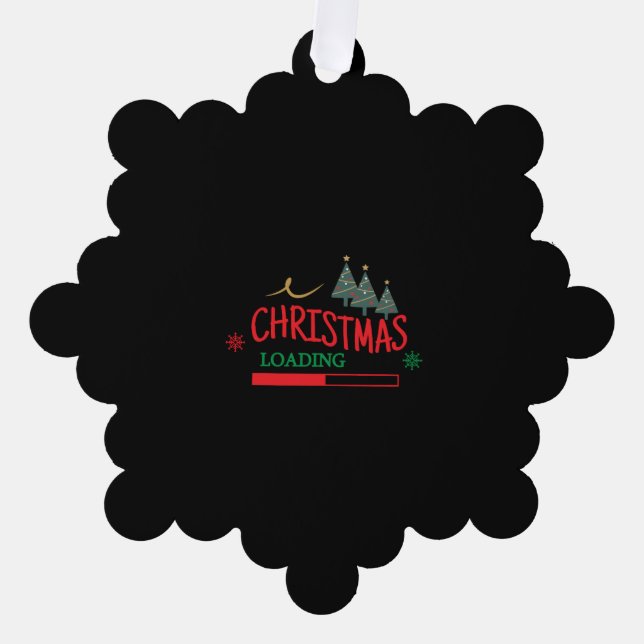 Carte Décorative Correspondance famille Noël Chargement (Recto)