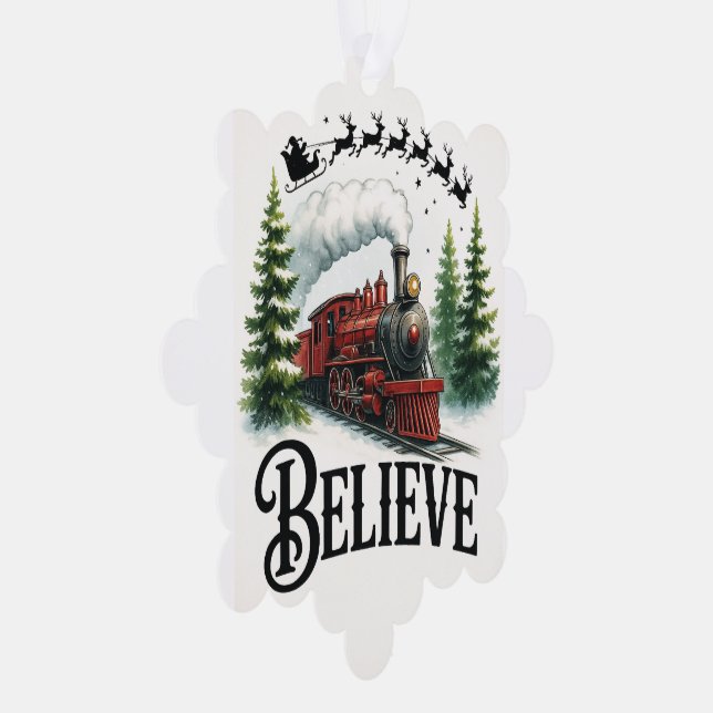 Carte Décorative Croire au train magique (Droite)