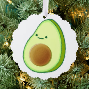 Carte Décorative Dessin Avocado mignon