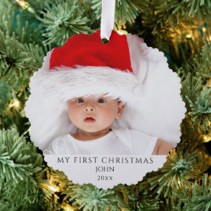 Carte Décorative Enfants personnalisés photo Noël