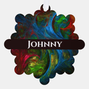 Carte Décorative Genèse Bleu Art Abstrait